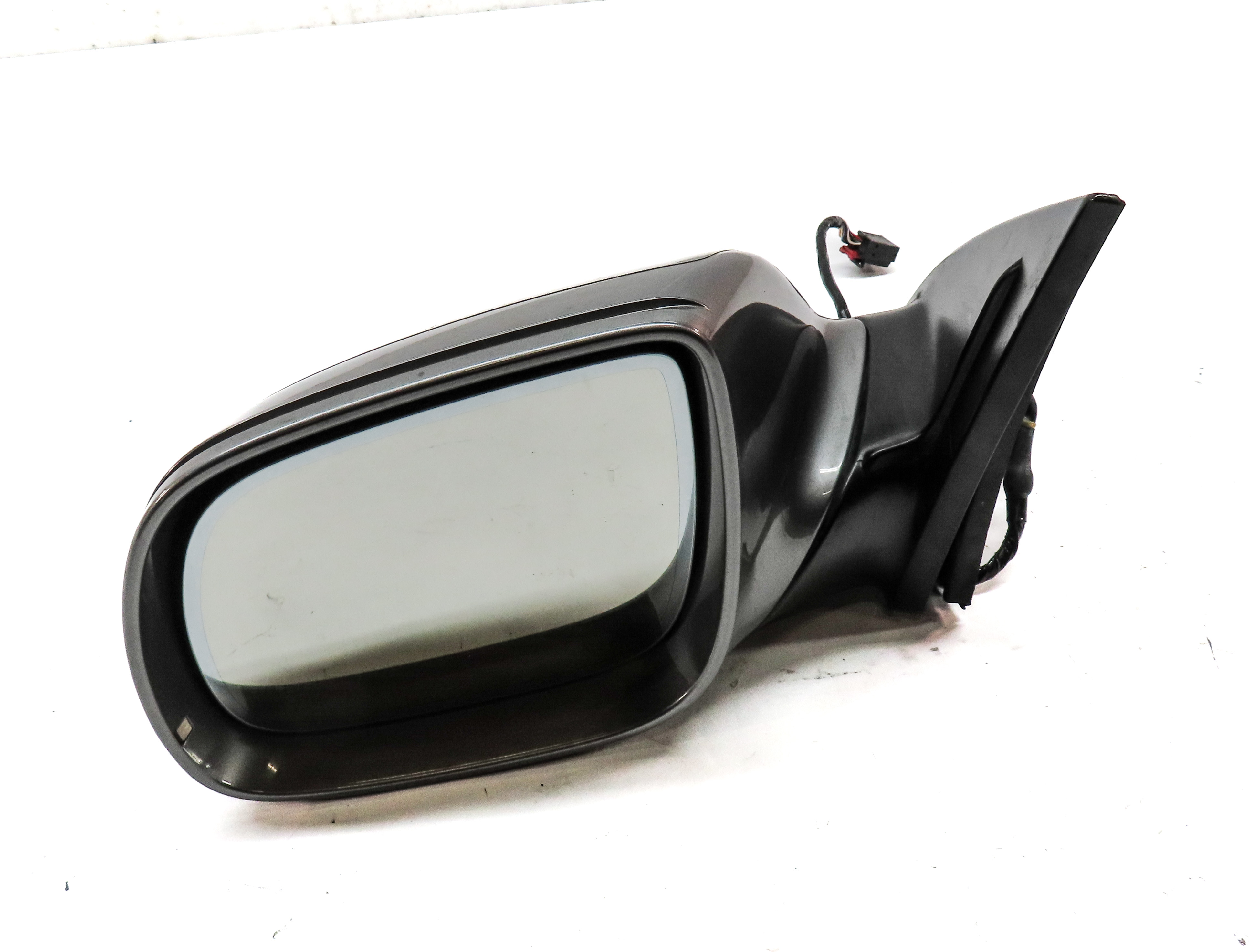 2010-2012 AUDI Q7 (4L) LEFT DRIVER P-FOLD AUTODIM MEMORY DOOR MIRROR (Grey) — exact item pictured